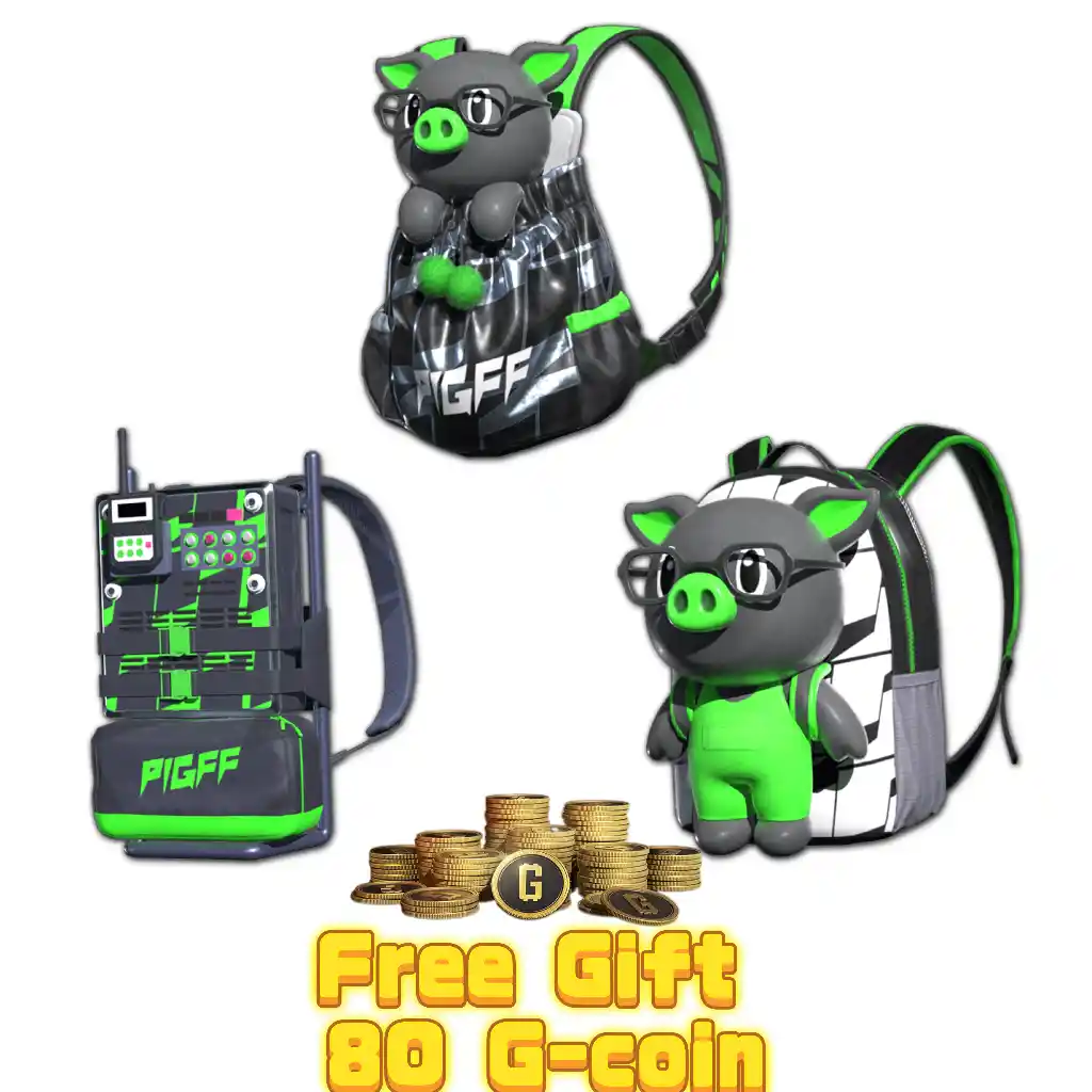 PUBG Pigff Tactical Piggies Backpack Set