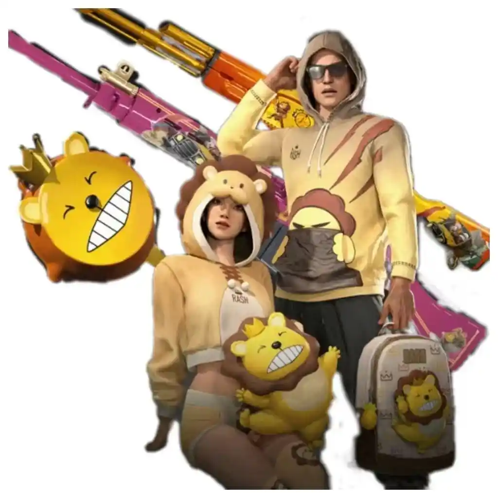 PUBG Skin Rash Beixi's Mega Bundle Yellow