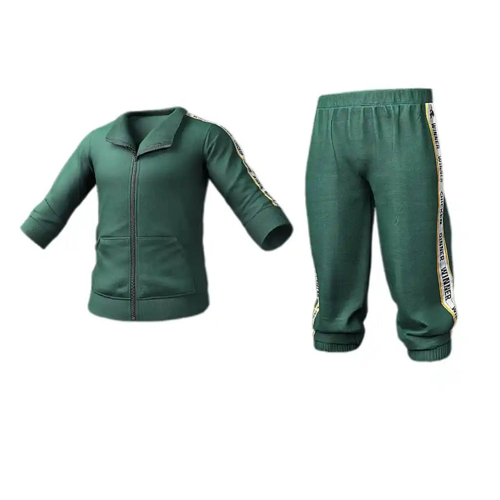 PUBG skin Training Jacket East Green
