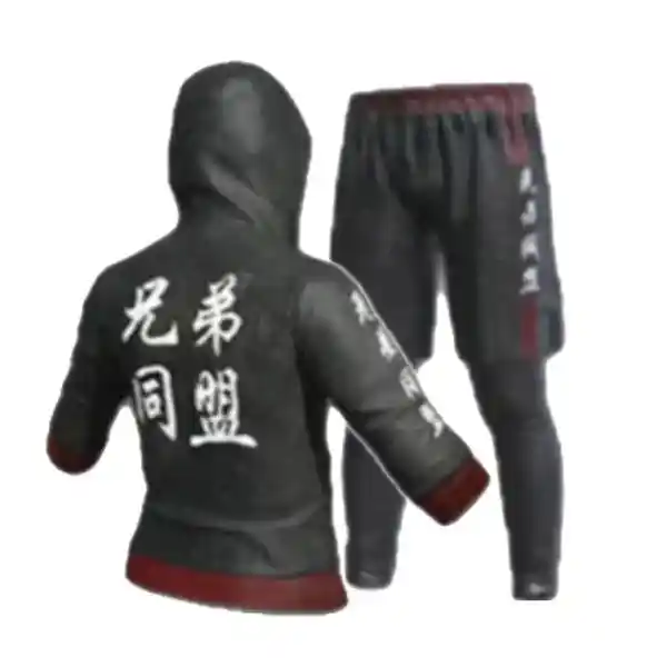 PUBG Skin Brother In Arms full set (xiongdi) (chinese balck letters one)