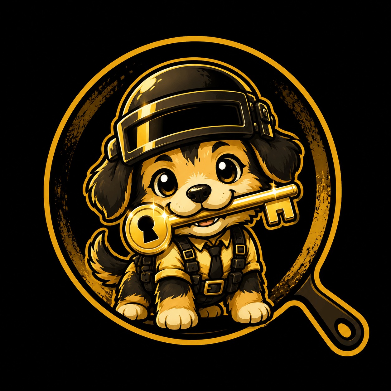 PUB CDK Store logo β a puppy chewing on a key